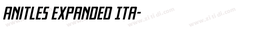 Anitles Expanded Ita字体转换